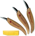 Flexcut Wood Carving Knives | Starter Set of 3 Woodcarving Knives | 1095 High by Flexcut