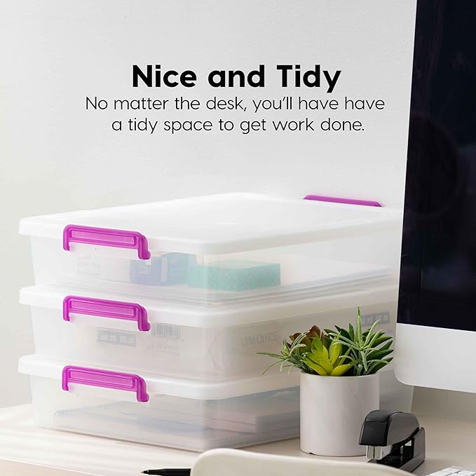 IRIS USA 6 Qt. Plastic Craft Storage Container Bins - Image 6