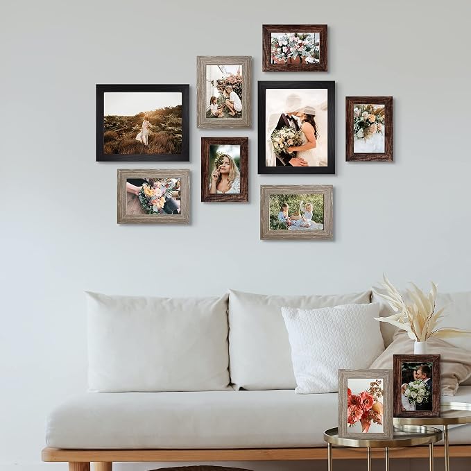 LUCKYLIFE Picture Frames Collage Wall Decor 10-Pack, Gallery Wall Frame Set - Image 5