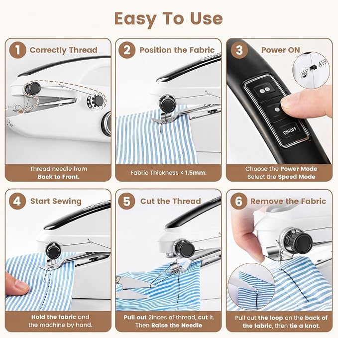 Handheld Sewing Machine, Mini Sewing Machine - Image 7