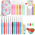 Vodiye 21 Sizes Ergonomic Crochet Hooks Set 0.5–10.0mm by Vodiye