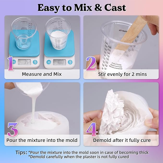 LET'S RESIN Resin Casting Powders 3000g, Fast Cured Casting Resin Kit - Image 5