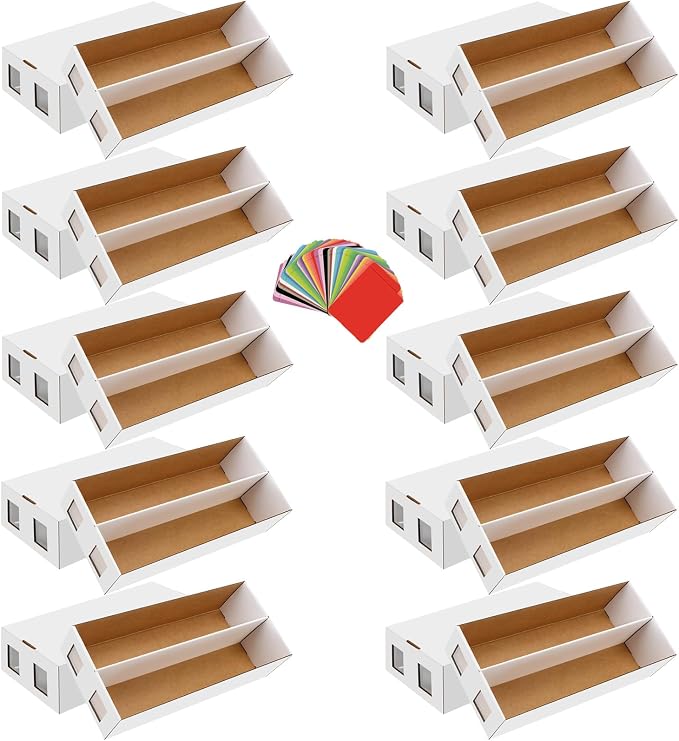 10 Pack Trading Card Storage Box, 16000+ Count Card Storage Box by HIMOMO