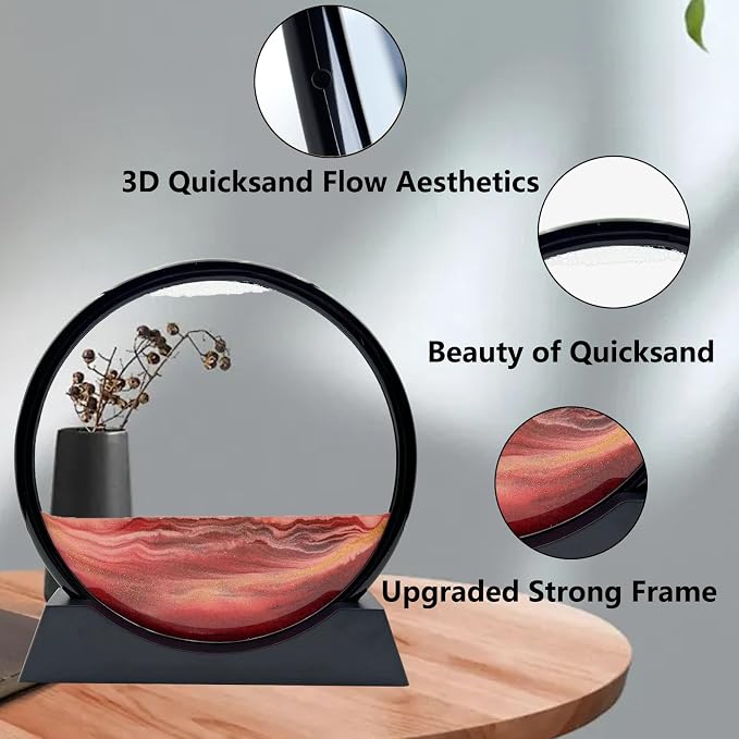 AzureLeap Moving Sand Art Liquid Motion, 3D Deep Sea Sandscape Color Quicksand - Image 4