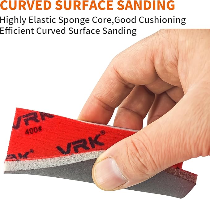28 Pcs 400 Grit Sanding Sponge,Ultra Fine Sandpaper,Soft Foam Hand Sander Block Wet Dry Sanding Pads for Automobile Wood Furniture Metal Drywall Polishing
