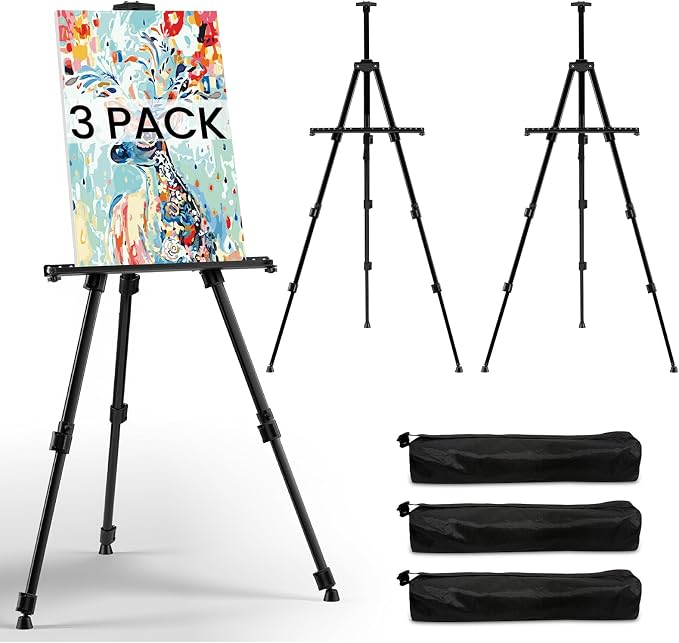 RRFTOK 3 Pack 17-66 Inch Art Easel Stand by RRFTOK