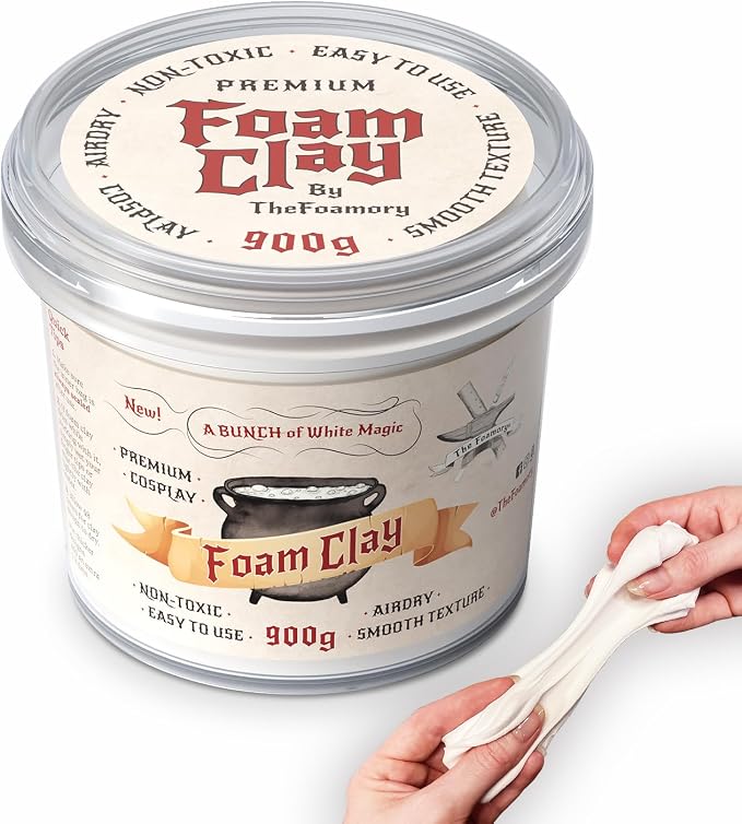 The Foamory Moldable Cosplay Foam Clay High Density Air Dry Clay, EVA Foam by TheFoamory