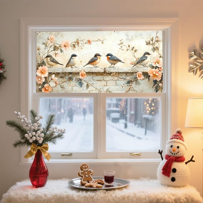 IVN Privacy Window Film 39.3x17.7 Inch Static Cling Decorative Window Film - Image 2