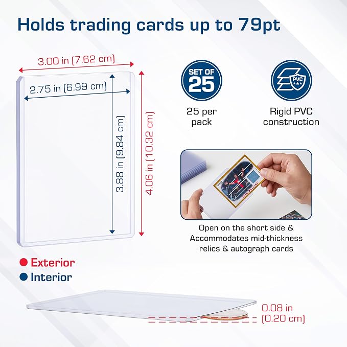 BCW Thick 79PT Card Top Load Holder, 3 x 4 - Image 5