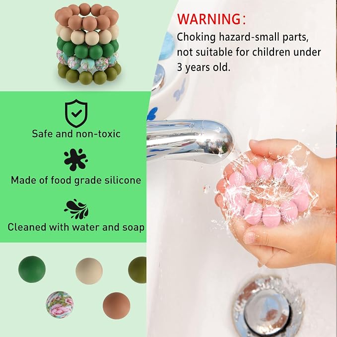 ASTARON 100 Pcs 15mm Silicone Beads - Image 3