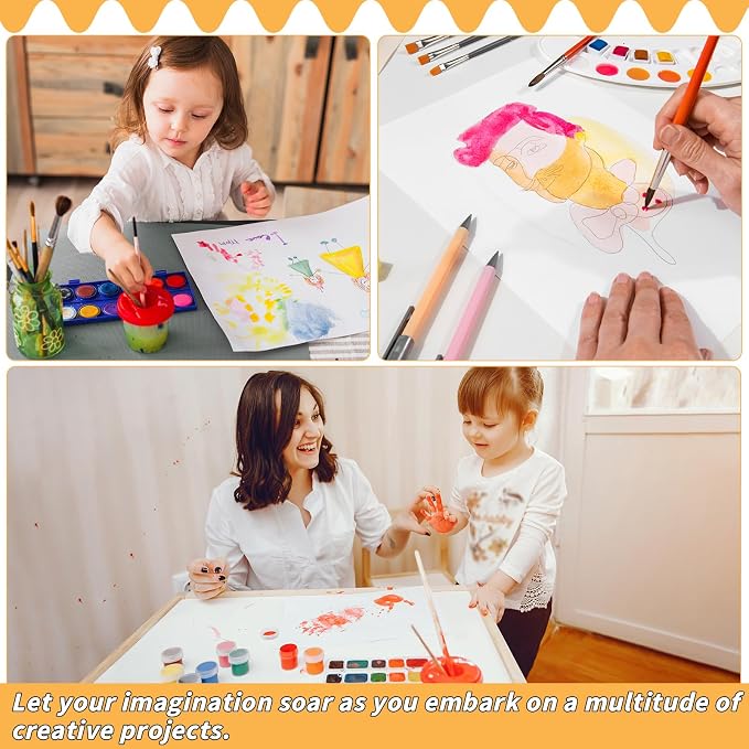 150 Sheets Cotton Watercolor Paper 8.5x11 Inch 230GSM Art Paper Bulk | - Image 6