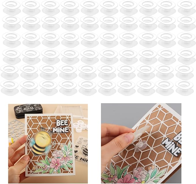 BAOFALI 60Pcs/Set Mini Action Wobbles, Self-Adhesive Springs, Small Wobblers by BAOFALI