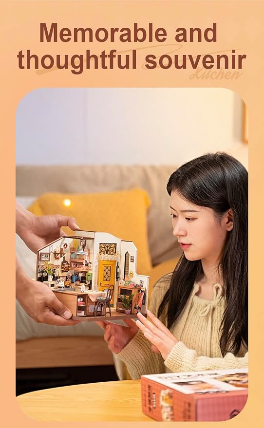 Rowood Miniature House Kit, DIY Miniature Dollhouse Kit - Image 5