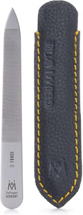 GERMANIKURE Triple Cut Metal Nail File, Double Sided FINOX Stainless Steel, Ethically Made in Solingen Germany