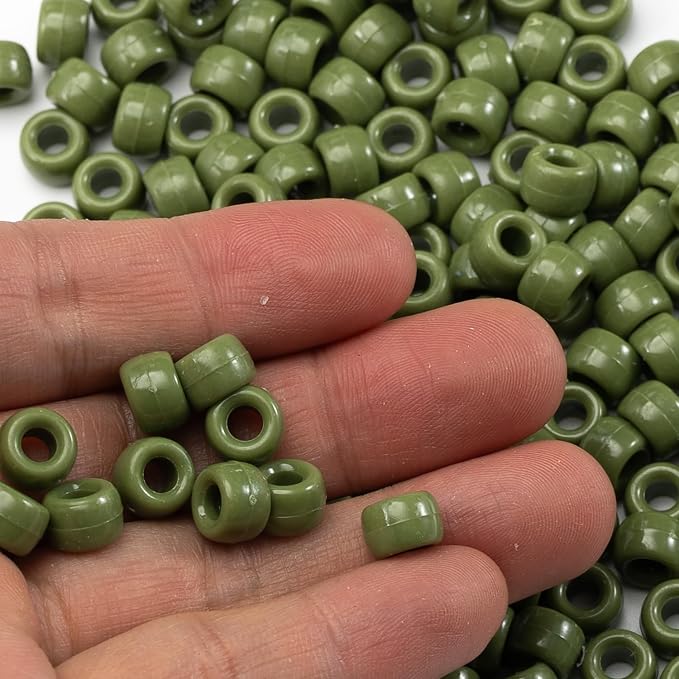 Gxueshan 1000 Pcs Acrylic Pony Beads 6x9mm Bulk - Image 3