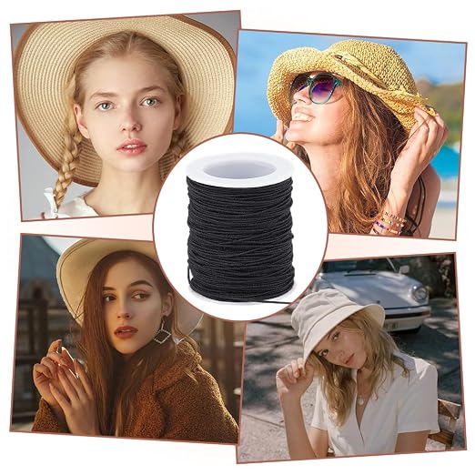 OLYCRAFT 50 Yards/45.7m Black Wire Cotton Covered Cloth Covered Stem Floral Wire - Image 6