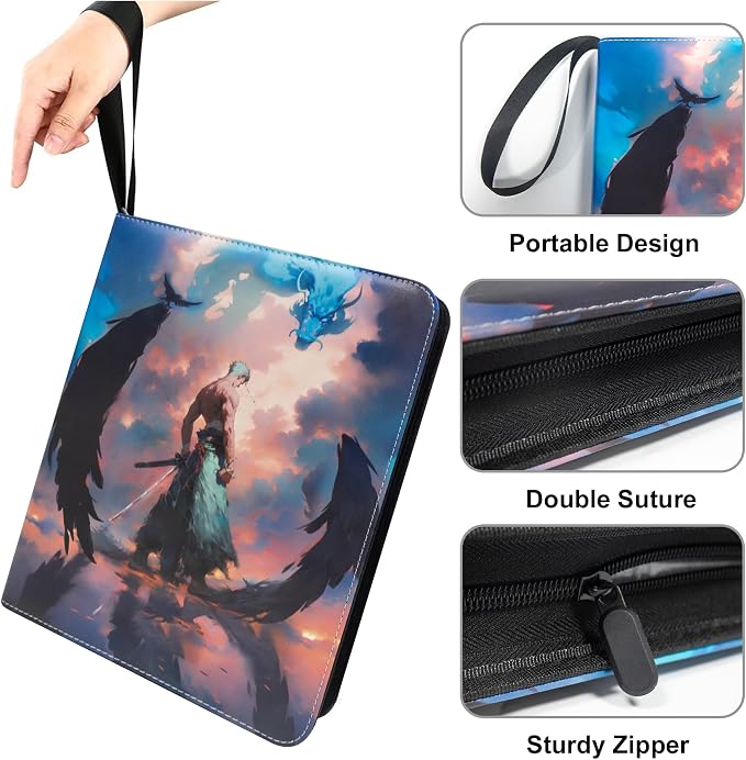 Trading Card Binder for One Piece Zoro Cards, 9 Pocket - Image 4