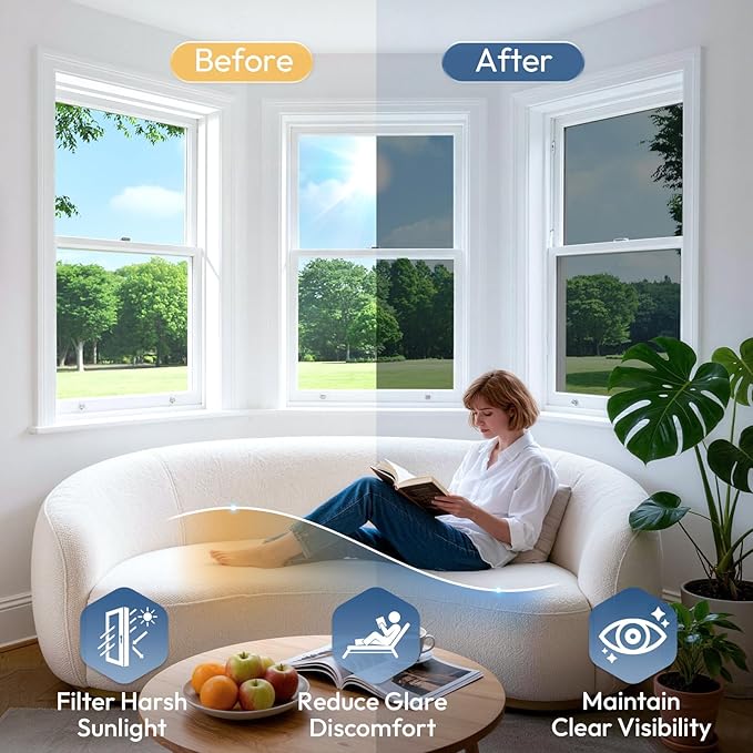 rabbitgoo One Way Privacy Window Film Window Tint - Image 4