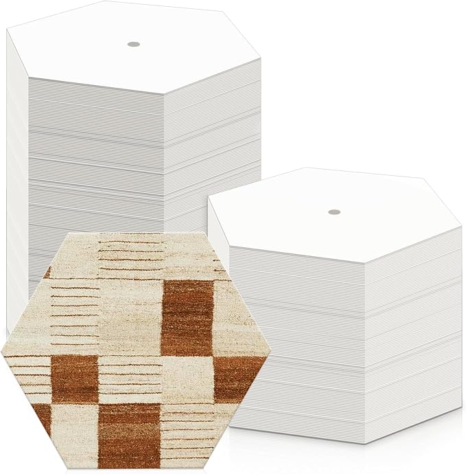 200 PCS Paper Piecing 2", Hexagon Quilting Templates by Neworkg