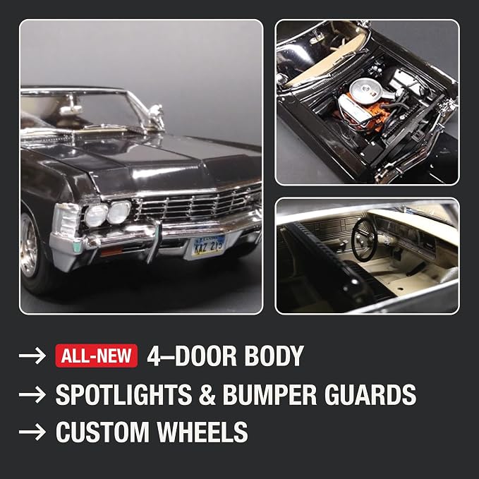 AMT 1967 Chevy Impala 4-Door Supernatural 1:25 Scale Model Kit - Image 5