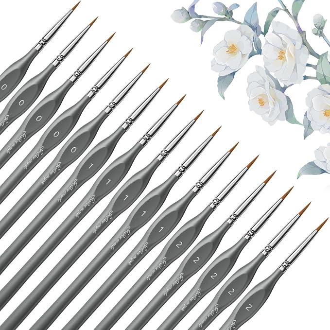 Golden Maple Miniature Paint Brushes, Fine Detailing by goldenmaple