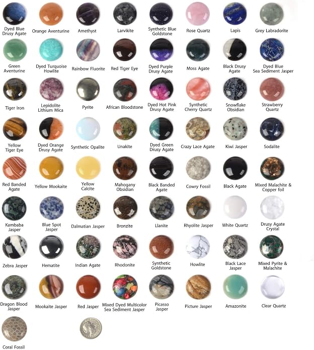 Wholesale Lot Multi-color Gemstone Round Oval Cab Cabochon - Image 2