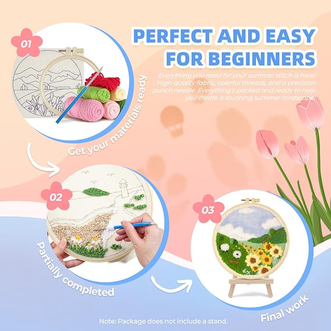 Punch Needle Kits Adults Beginner, Embroidery kit - Image 7