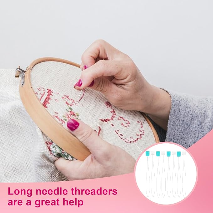 10 PCS Punch Needle Threader 7.87 Inch Long Threader - Image 4