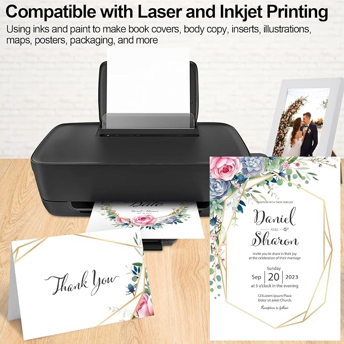 Joyberg 100P White Cardstock 8.5 x 11, 230gsm Cover Cardstock Paper, 85 Lb - Image 4