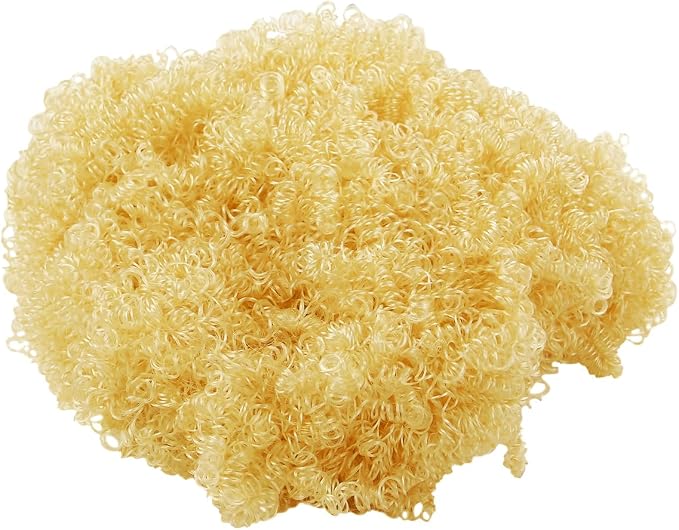 Hygloss 2 oz Curly Doll Hair for Crafts Blonde- Premium Synthetic Hair for Doll - Image 2