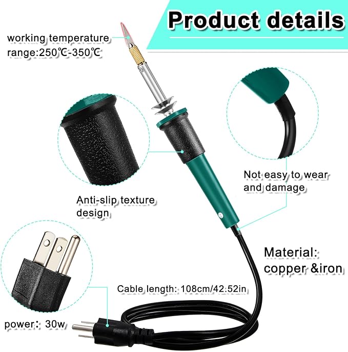Honoson 19 Pieces Electric Hot Knife Cutter Tool, 14 Blades, 3 Chuck Sleeves - Image 3