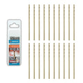 3/32 inch Cobalt Drill Bits (20Pcs), M35 HSS Metal Jobber Length Twist Drill Bit Set for Hard Metal, Stainless Steel, Iron, Copper, Aluminium, Brass, Plastic & Wood