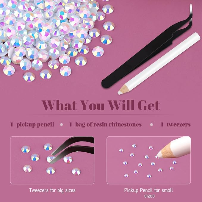 4000PCS 5mm Resin Jelly Rhinestones in Bulk, Bedazzling Flatback Crystals - Image 7