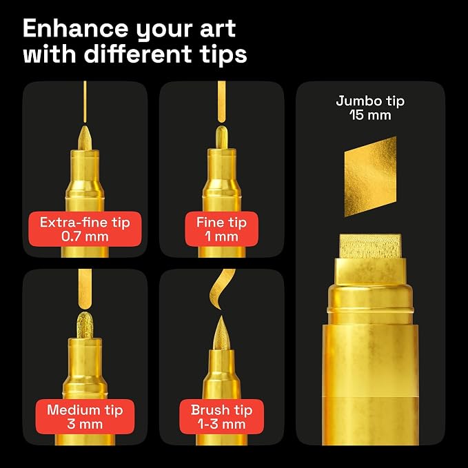 ARTISTRO Gold Paint Pens - Image 2
