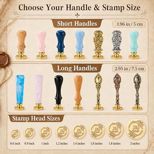 KAINSY Custom Wax Seal Stamp Kit, Personalized Gift - Image 3
