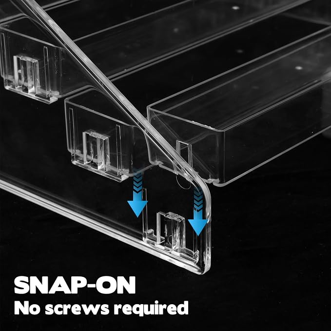 YEXEXINM 2 Pcs Clear Paint Organizer - Image 4