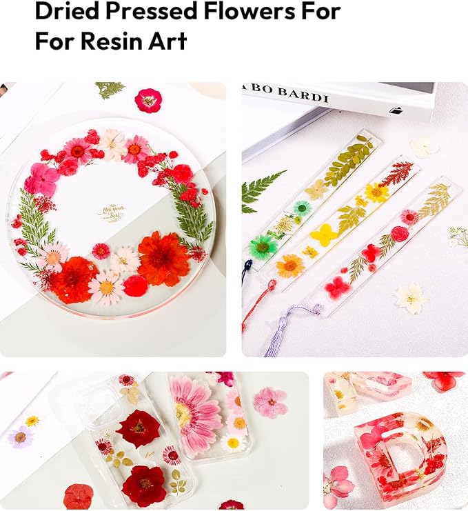 Dried Flowers, Resiners 174Pcs Pressed Flowers - Image 7