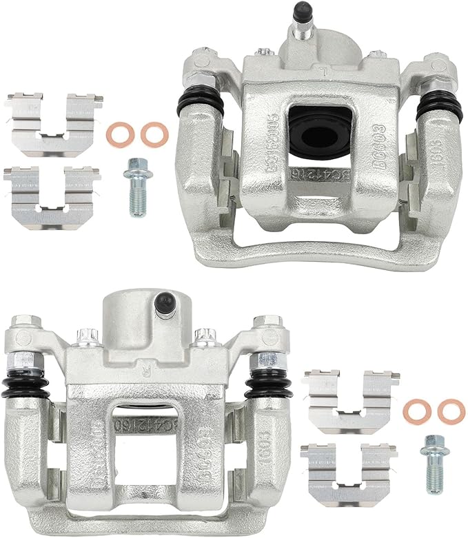 cciyu Rear Left & Right Brake Calipers Assembly w/Bracket 19B6457 19B6456 2011 2012 2013 2014 2015 For Hyundai For Sonata,2011 2012 2013 2014 2015 For Kia For Optima