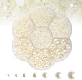5600PCS Half Round Pearls Flatback Imitation Pearls by MLGDA
