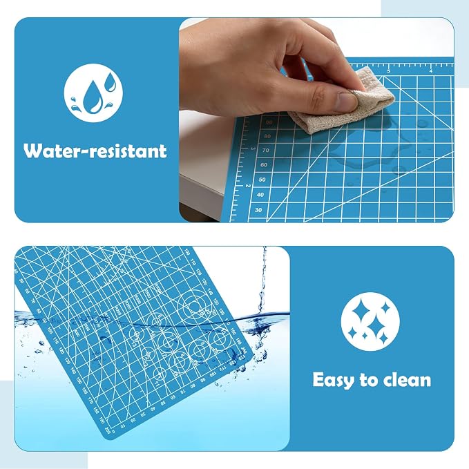 A5 Small Self Healing Cutting Mat, 8in x 6in Double Sided Thickened Sewing Mat - Image 5