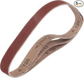 HARFINGTON 1 x 30 Inch Sanding Belts, 5 Pcs 120 Grits Aluminum Oxide Abrasive Belt Sander File Belt for Woodworking, Metal Polishing, Knife Sharpener