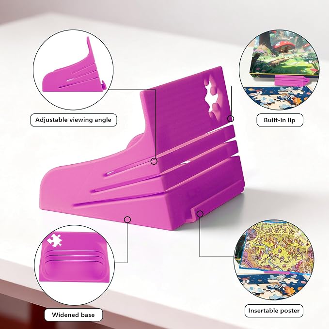 Jigsaw Puzzle Box Stand – Adjustable 3 Angle Puzzle Lid Holder, Puzzle Poster - Image 3