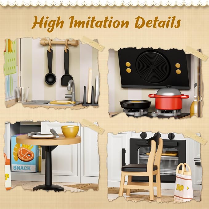 Kitchen Miniature House Kit, Mini Model Kits - Image 3