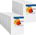 100 Pack Bulk Painting Canvas Panels, Classroom Value Pack Art Canvas, Small by Fuutreo