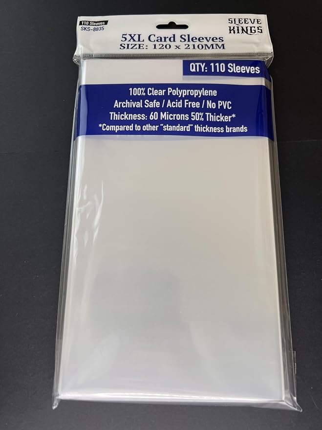 Sleeve Kings 5XL Card Sleeves 120 x 210 mm - Image 2