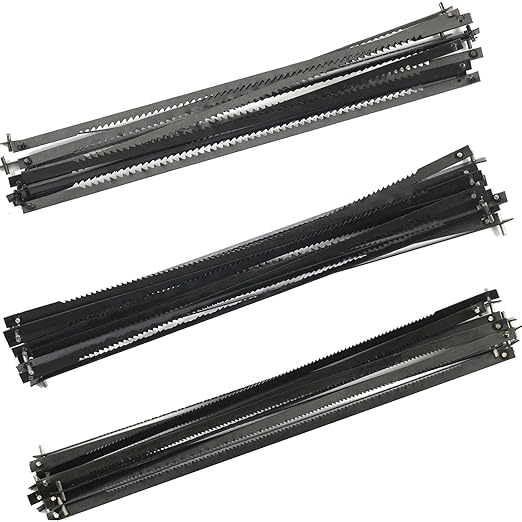 6-1/2Inch 15Tpi,18Tpi,24Tpi Scroll Saw Blade Pin End Replacement 21 Pack