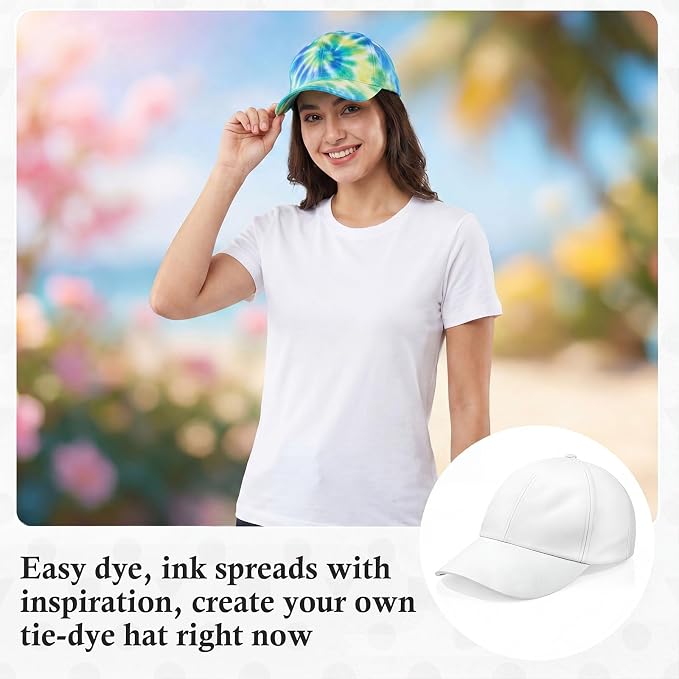 Syhood White Baseball Cap Blank Hat - Image 4