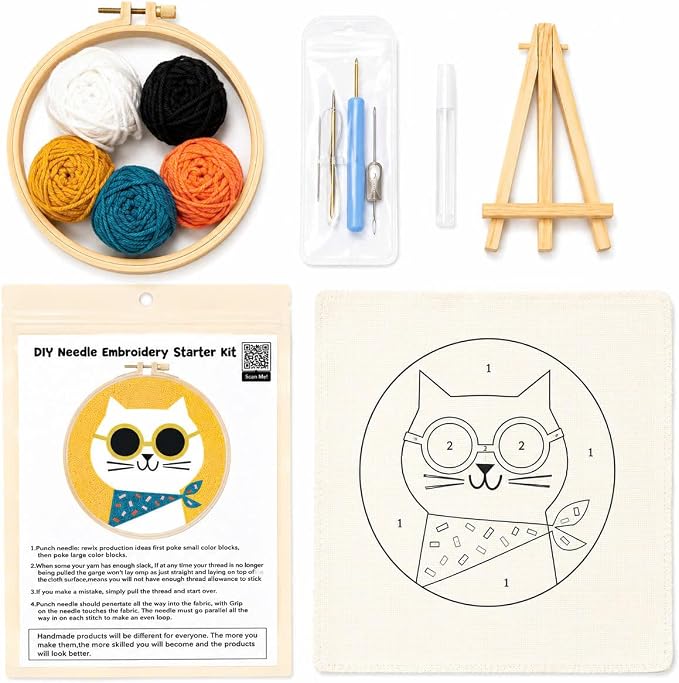 CELCRAFTIQUE Punch Needle Kits for Adults Beginner, Tool - Image 3