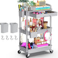 Goovilla 3 Tier Rolling Utility Cart Organizer by Goovilla