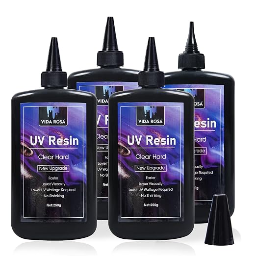 VIDA ROSA UV Resin 1kg Fastest Curing, No Yellowing Superb Transparency by VidaRosa